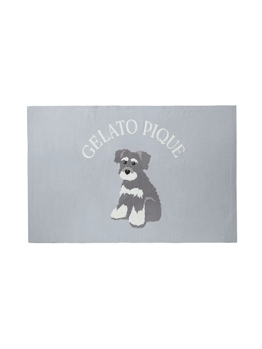 Schnauzer Airy Moco Jacquard Blanket