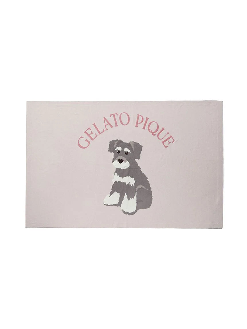 Schnauzer Airy Moco Jacquard Blanket