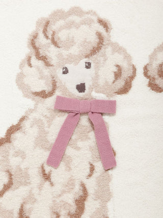 Ribbon Poodle Jacquard Blanket