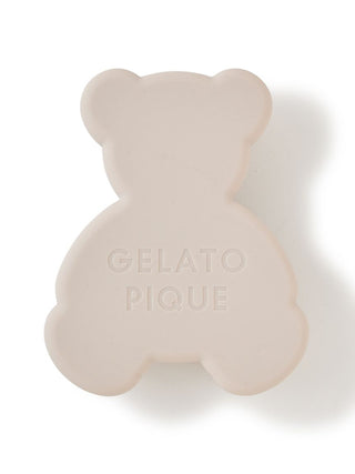 Gelato Pique Bear Shampoo Brush in beige, featuring a bear silhouette and gentle scalp massaging design.