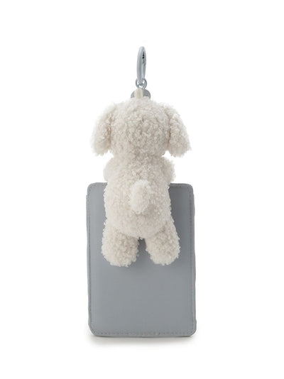 Toy Poodle Card Case gelato pique