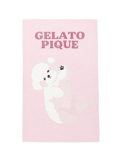 Roll Over Dog Jacquard Blanket gelato pique