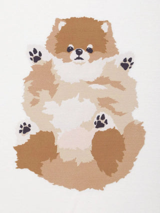 Roll Over Dog Jacquard Blanket