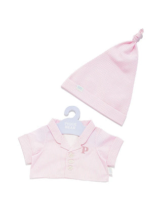 Gelato Pique [PIQUE BEAR] Gelato Stripe Plushie Pajama in pink