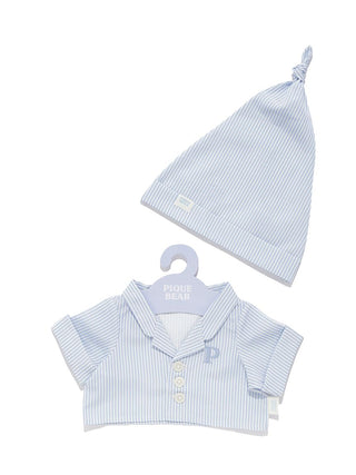 Gelato Pique [PIQUE BEAR] Gelato Stripe Plushie Pajama in blue