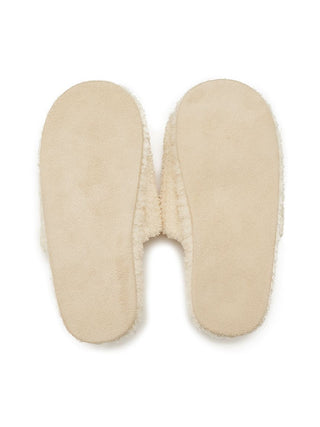 Rib Fuzzy Bedroom Slippers