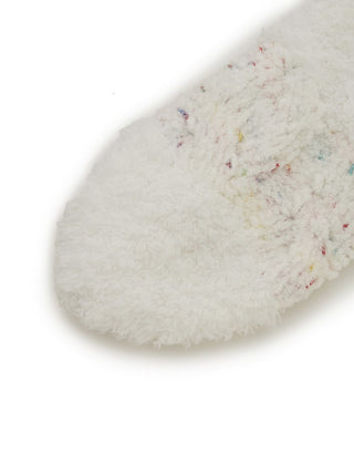   Color Spray x Gelato Fuzzy Socks off- white, Cozy Women's Loungewear Socks at Gelato Pique USA