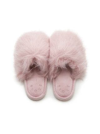 Faux Fur Slippers Cozy Bedroom Indoor Slip On Shoes