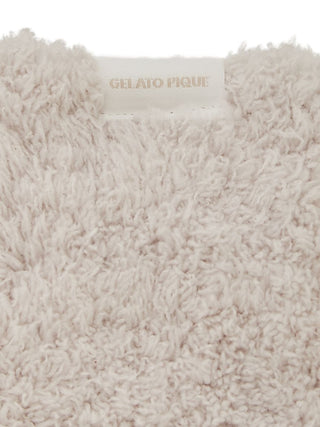Fluffy and Fuzzy Socks in beige, Cozy Women's Loungewear Socks at Gelato Pique USA