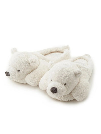 Polar Bear Cozy Bedroom Indoor Slip On Shoes gelato pique