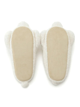 Polar Bear Cozy Bedroom Indoor Slip On Shoes in CREAM, Women's Lounge Room Slippers, Bedroom Slippers, Indoor Slippers at Gelato Pique USA.