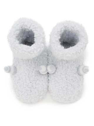 PIQUE MONSTER Indoor Slipper Boots in Mint, Women's Lounge Room Slippers, Bedroom Slippers, Indoor Slippers at Gelato Pique USA