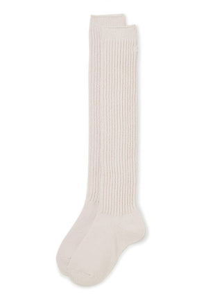 Ribbed Knit Knee-High Socks in PINK, Cozy Women's Loungewear Socks at Gelato Pique USA.