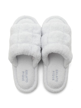 Bubble Moco Cozy Bedroom Indoor Slip On Shoes in BLUE, Women's Lounge Room Slippers, Bedroom Slippers, Indoor Slippers at Gelato Pique USA.