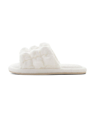 Bubble Moco Cozy Bedroom Indoor Slip On Shoes in OFF WHITE, Women's Lounge Room Slippers, Bedroom Slippers, Indoor Slippers at Gelato Pique USA.