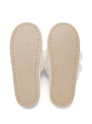 Bubble Moco Cozy Bedroom Indoor Slip On Shoes in OFF WHITE, Women's Lounge Room Slippers, Bedroom Slippers, Indoor Slippers at Gelato Pique USA.