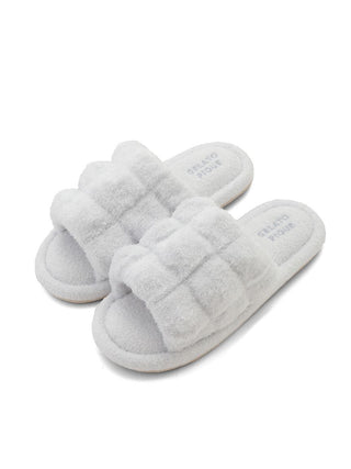 Bubble Moco Cozy Bedroom Indoor Slip On Shoes in BLUE, Women's Lounge Room Slippers, Bedroom Slippers, Indoor Slippers at Gelato Pique USA.