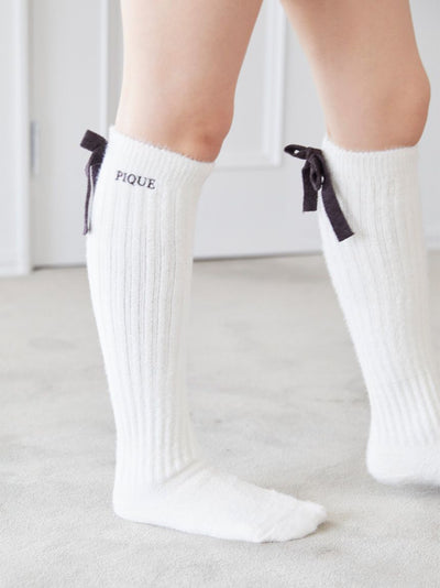 Ribbon Knee-High Socks gelato pique