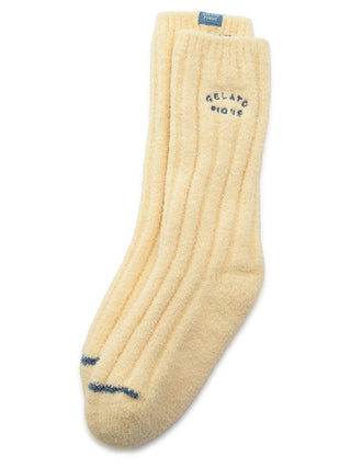 Butter Cozy Ribbed Lounge Socks in YELLOW, Cozy Women's Loungewear Socks at Gelato Pique USA.