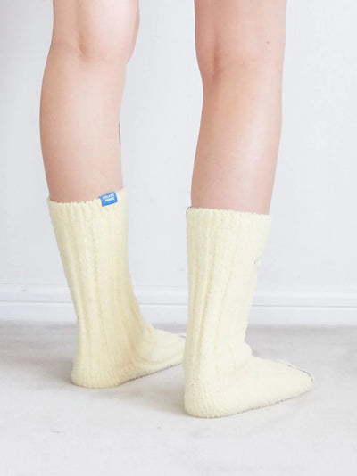 Butter Cozy Ribbed Lounge Socks gelato pique