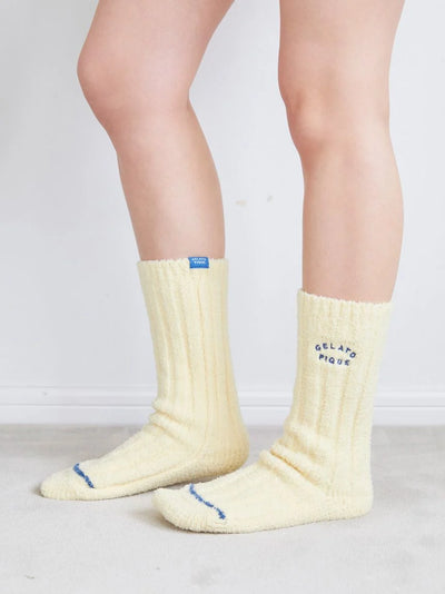 Butter Cozy Ribbed Lounge Socks gelato pique