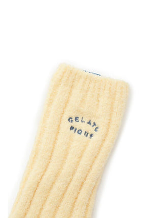 Butter Cozy Ribbed Lounge Socks in YELLOW, Cozy Women's Loungewear Socks at Gelato Pique USA.