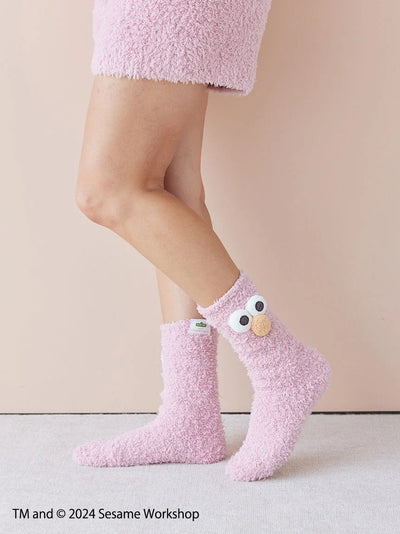 【SESAME STREET】Elmo Fuzzy Socks gelato pique