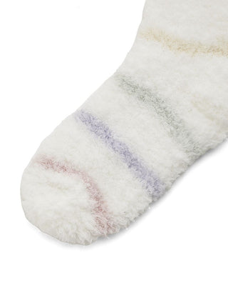 Gelato Colorful Border Indoor Comfort Lounge Socks