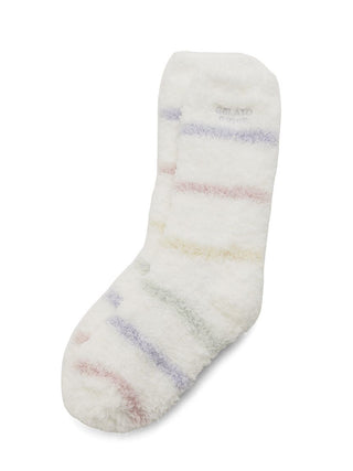 Gelato Colorful Border Indoor Comfort Lounge Socks