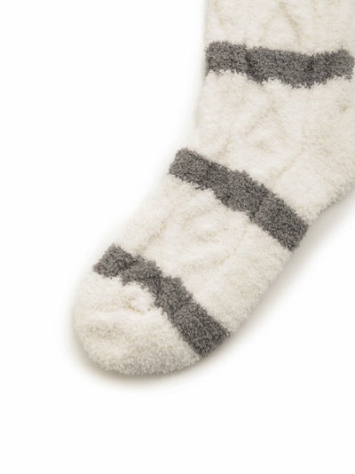 Baby Moco Aran Fuzzy Socks gelato pique