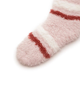 HOLIDAY Gelato Striped Long Socks in Pink, Cozy Women's Loungewear Socks at Gelato Pique USA