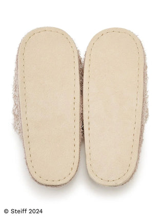 [Steiff] Room Slippers in Brown, Women's Lounge Room Slippers, Bedroom Slippers, Indoor Slippers at Gelato Pique USA