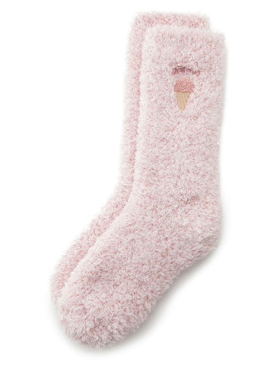 Baby Moco Ice Soft Fuzzy Lounge Socks gelato pique