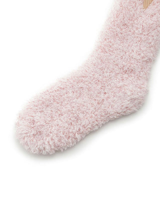 Baby Moko Ice Soft Fuzzy Lounge Socks in Pink, Cozy Men's Loungewear Socks at Gelato Pique USA