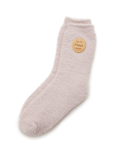 Biscuit Embroidered Ankle Socks gelato pique