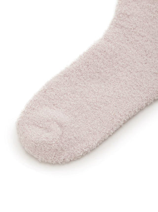 Close-up of Biscuit Embroidered Ankle Sock showcasing soft, plush texture in pastel color from Gelato Pique.