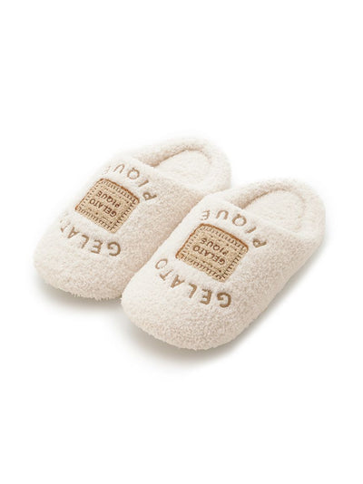 Biscuit Embroidered House Slippers gelato pique