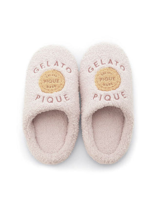 Biscuit Embroidered Room Shoes