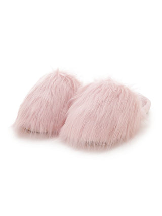 Eco-friendly pink faux fur slippers offering warmth and elegance, enhancing your at-home comfort with sustainable luxury.