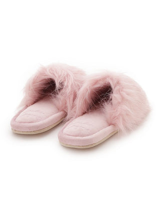 Eco Cozy Faux Fur House Slippers in Pink, Women's Lounge Room Slippers, Bedroom Slippers, Indoor Slippers at Gelato Pique USA