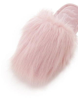 Eco Cozy Faux Fur House Slippers in Pink, Women's Lounge Room Slippers, Bedroom Slippers, Indoor Slippers at Gelato Pique USA