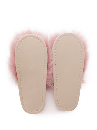 Eco Cozy Faux Fur House Slippers in Pink, Women's Lounge Room Slippers, Bedroom Slippers, Indoor Slippers at Gelato Pique USA