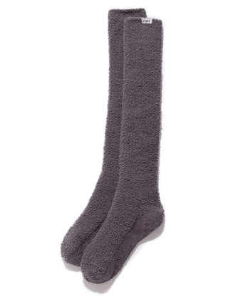 Baby Moco Non-Slip Warm Fuzzy Long Socks in CHARCOAL GRAY, Cozy Women's Loungewear Socks at Gelato Pique USA.