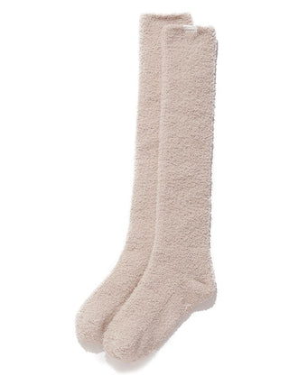 Baby Moco Non-Slip Warm Fuzzy Long Socks in BEIGE, Cozy Women's Loungewear Socks at Gelato Pique USA.