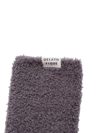 Baby Moco Non-Slip Warm Fuzzy Long Socks in CHARCOAL GRAY, Cozy Women's Loungewear Socks at Gelato Pique USA.