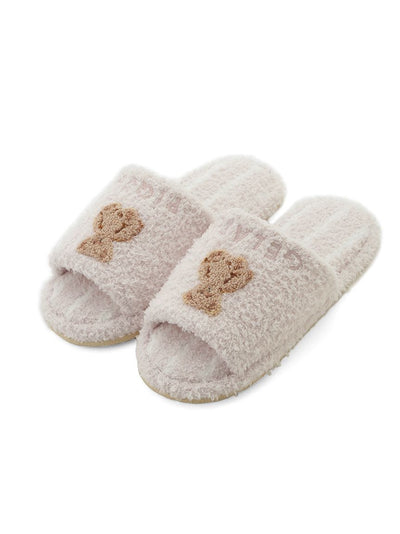 Bear Striped House Slippers gelato pique