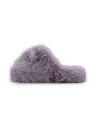 [HALLOWEEN] Black Cat Fur Room Shoes
