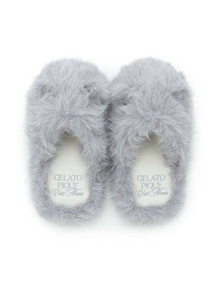 [HALLOWEEN] Black Cat Fur Room Shoes