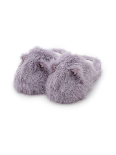 [HALLOWEEN] Black Cat Fur Room Shoes gelato pique