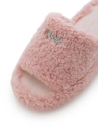 Logo Boa Fleece Room Shoes